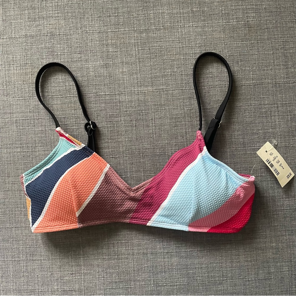 Aero Geometric Scoop Bikini Top - NWT!